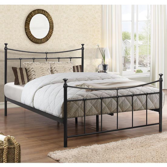 Photo of Emily steel single bed in black