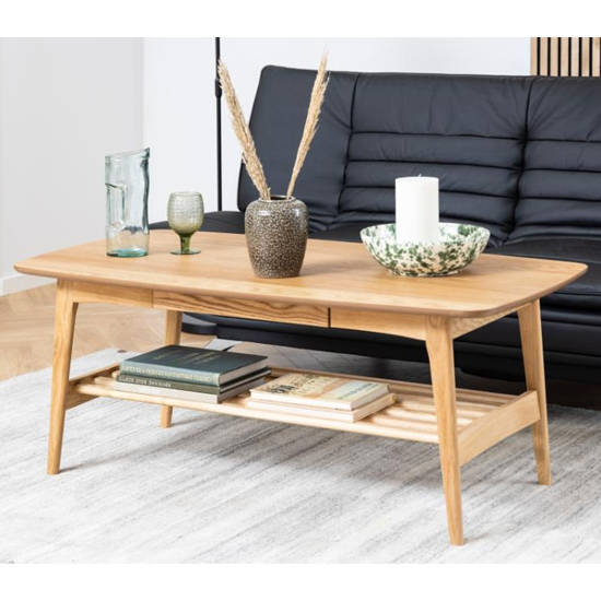 Read more about Emmet wooden 1 drawer coffee table in oak