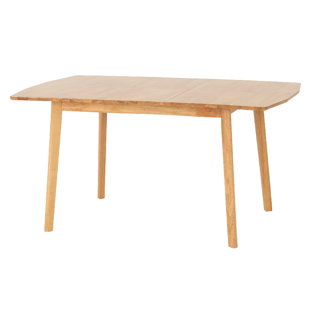 Emmett Wooden Extending Dining Table With 4 Chairs In Natural Oak