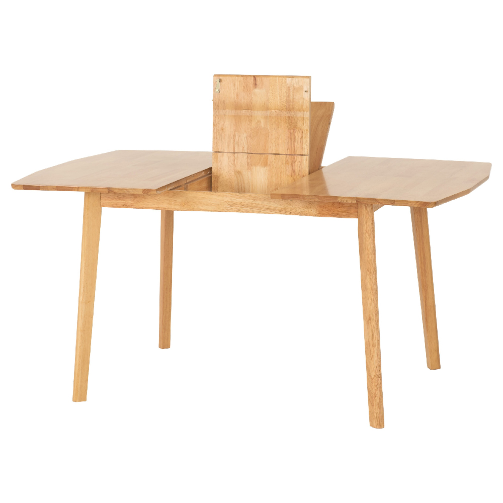 Emmett Wooden Extending Dining Table With 4 Chairs In Natural Oak