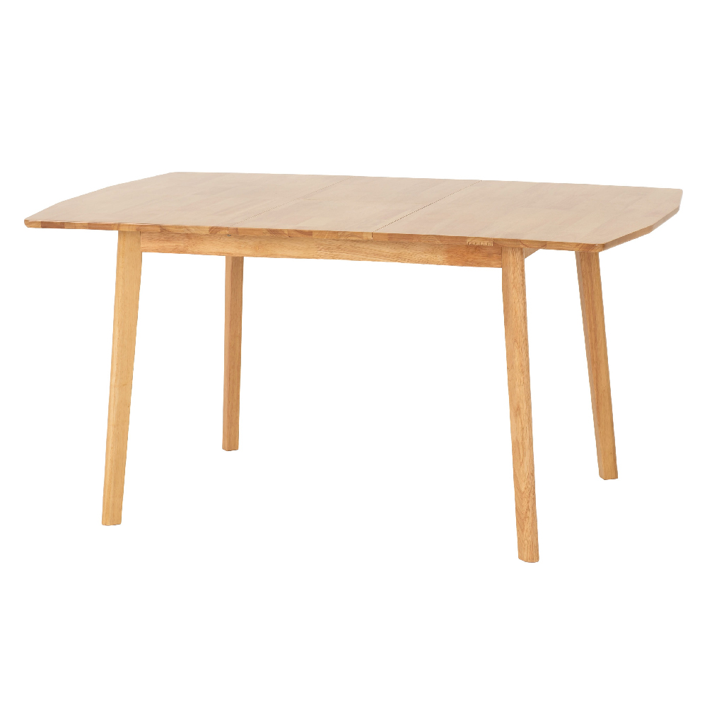 Emmett Wooden Extending Dining Table With 6 Chairs In Natural Oak