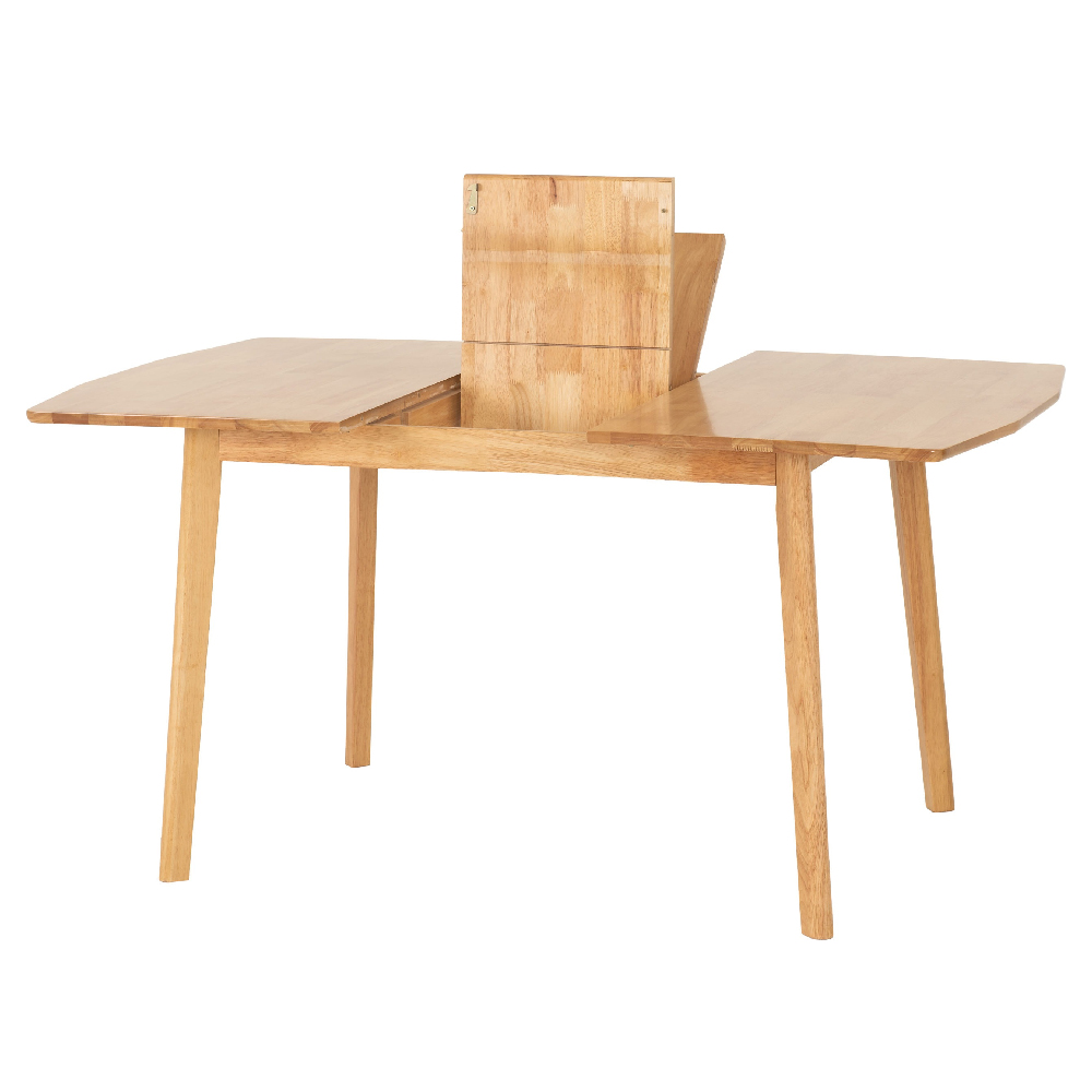 Emmett Wooden Extending Dining Table With 6 Chairs In Natural Oak