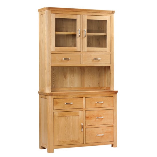 Photo of Empire small display cabinet in oak with 3 doors and 6 drawers