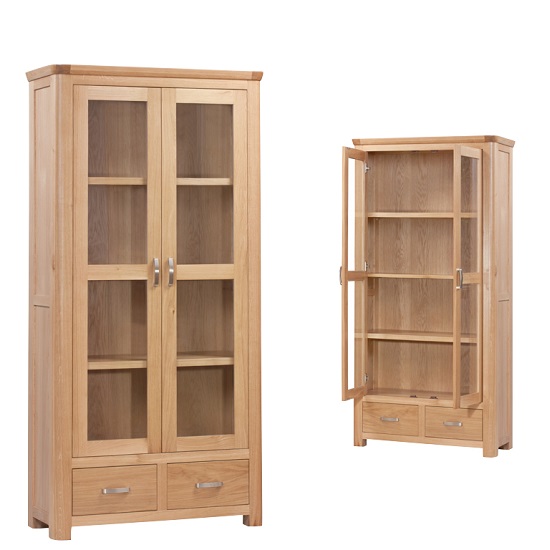 Photo of Empire wooden display cabinet with 2 doors and 2 drawers