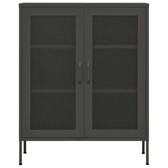 Emrik Steel Storage Cabinet With 2 Doors In Anthracite