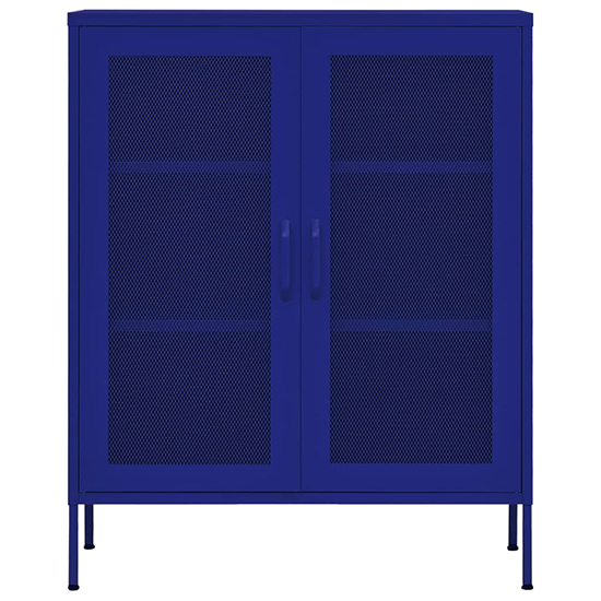 Emrik Steel Storage Cabinet With 2 Doors In Navy Blue_3