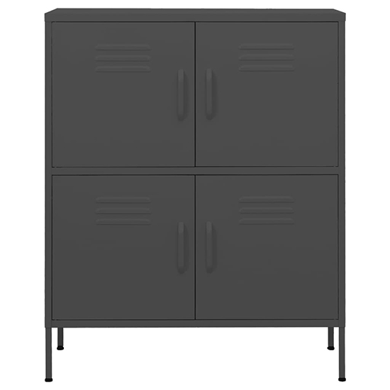 Emrik Steel Storage Cabinet With 4 Doors In Antracite