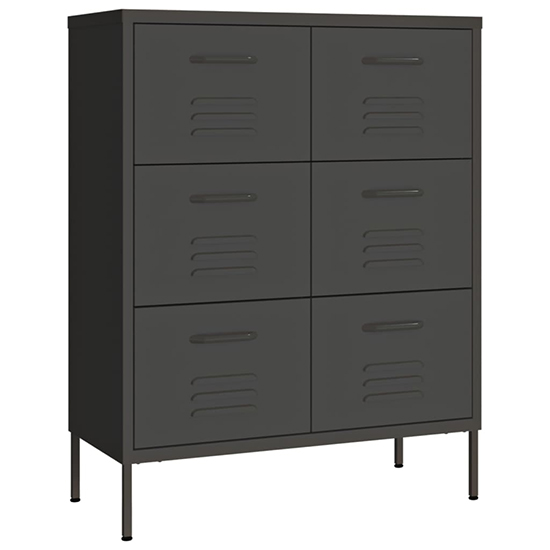 Emrik Steel Storage Cabinet With 6 Drawers In Anthracite_2