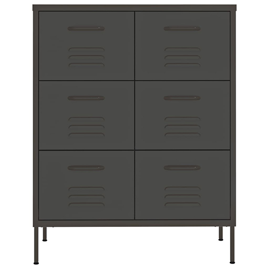 Emrik Steel Storage Cabinet With 6 Drawers In Anthracite_3