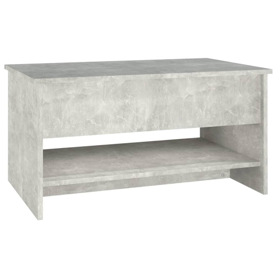 Engin Lift-Up Wooden Coffee Table In Concrete Effect