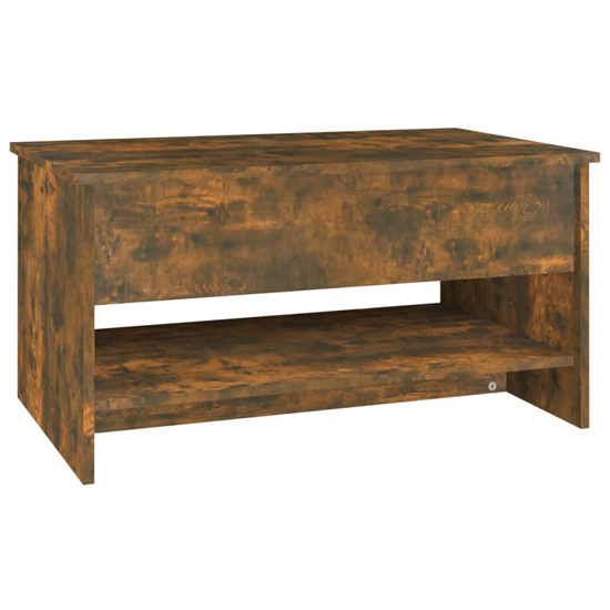 Engin Lift-Up Wooden Coffee Table In Smoked Oak