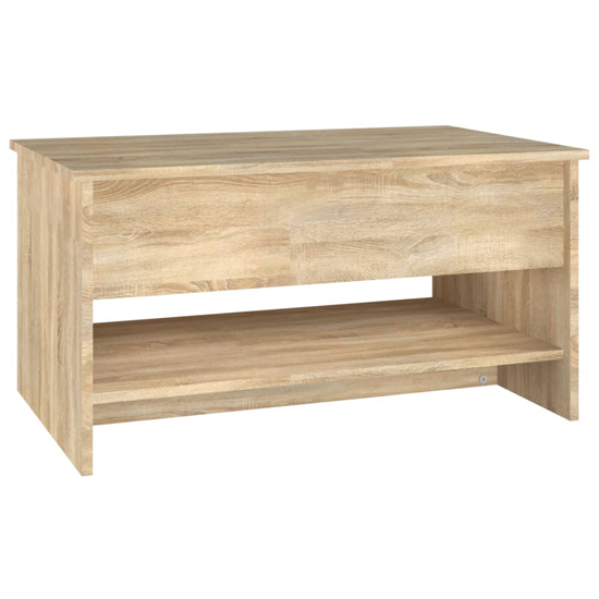 Engin Lift-Up Wooden Coffee Table In Sonoma Oak
