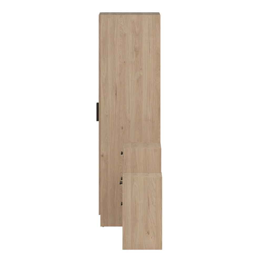 Enigma Wooden 3 Piece Bedroom Set in Jackson Hickory