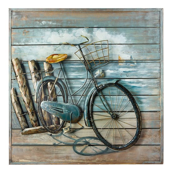 Photo of Enjoy the ride picture metal wall art in multicolor