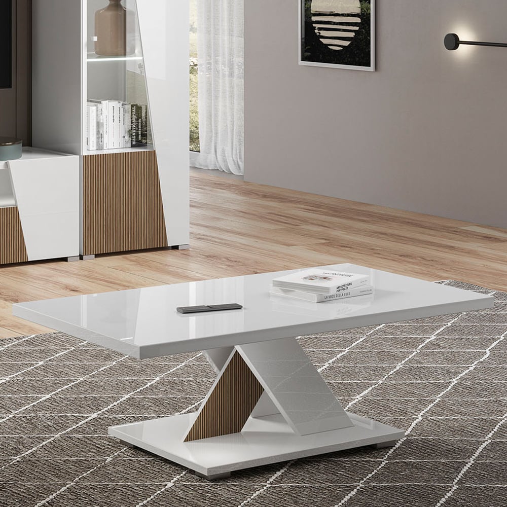 Read more about Enna high gloss coffee table rectangular in white
