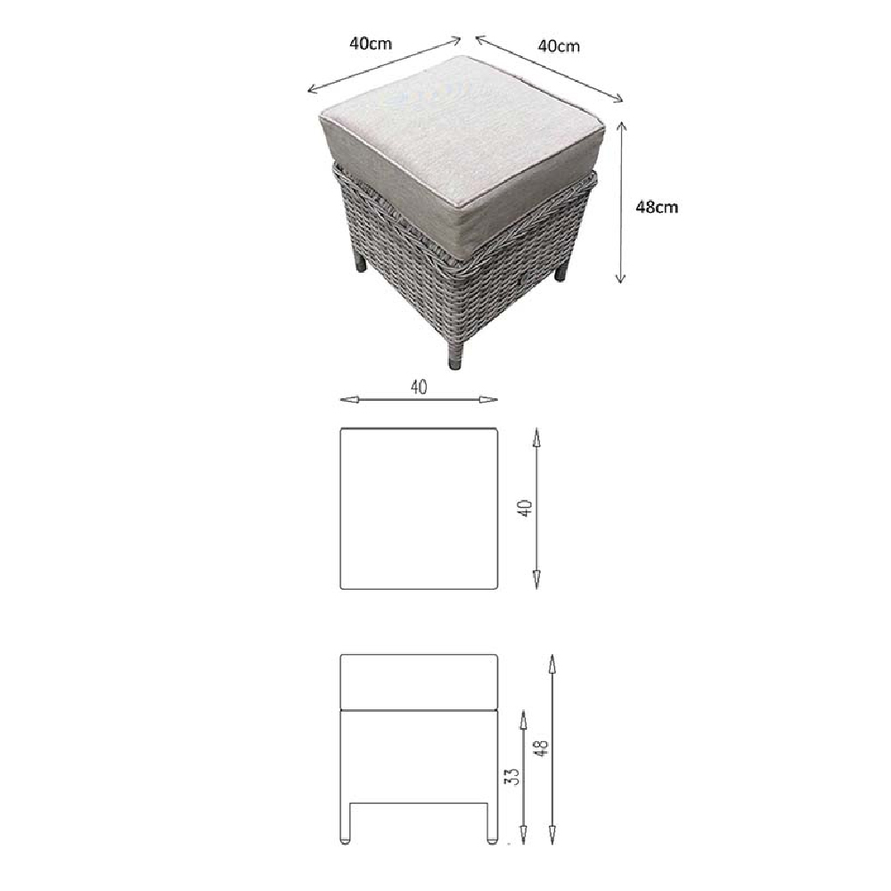 Enola Glass Top Garden Corner Dining Set In Grey