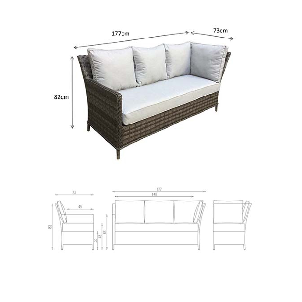 Enola Glass Top Garden Corner Lift Top Dining Set In Grey