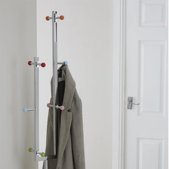 Enor Metal Coat Stand In Multi-Colour With 10 Hooks