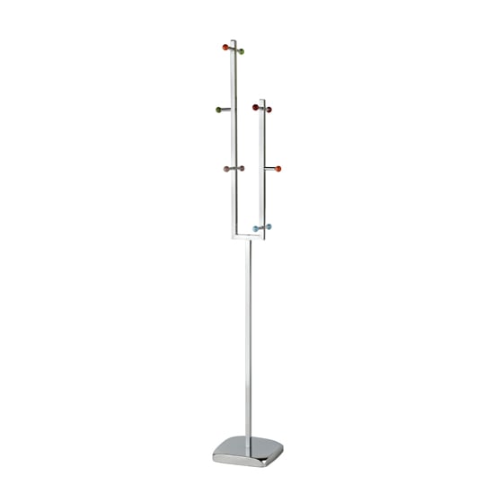 Photo of Enor metal coat stand in multi-colour with 10 hooks