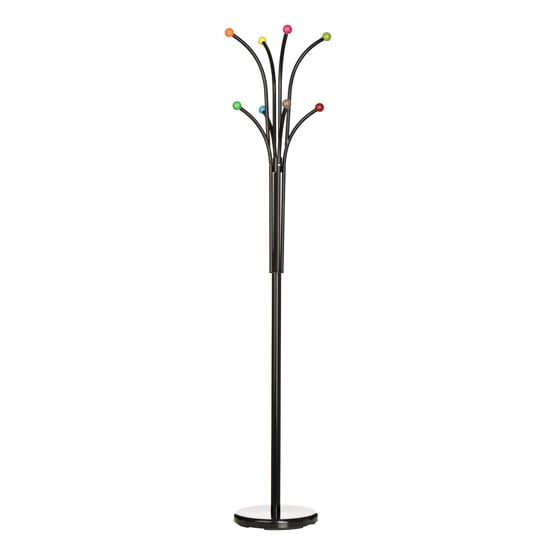 Photo of Enor metal coat stand in multi-colour with 8 hooks