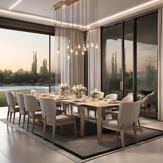 Modern Extendable Dining Table and Chairs Sets UK Sale