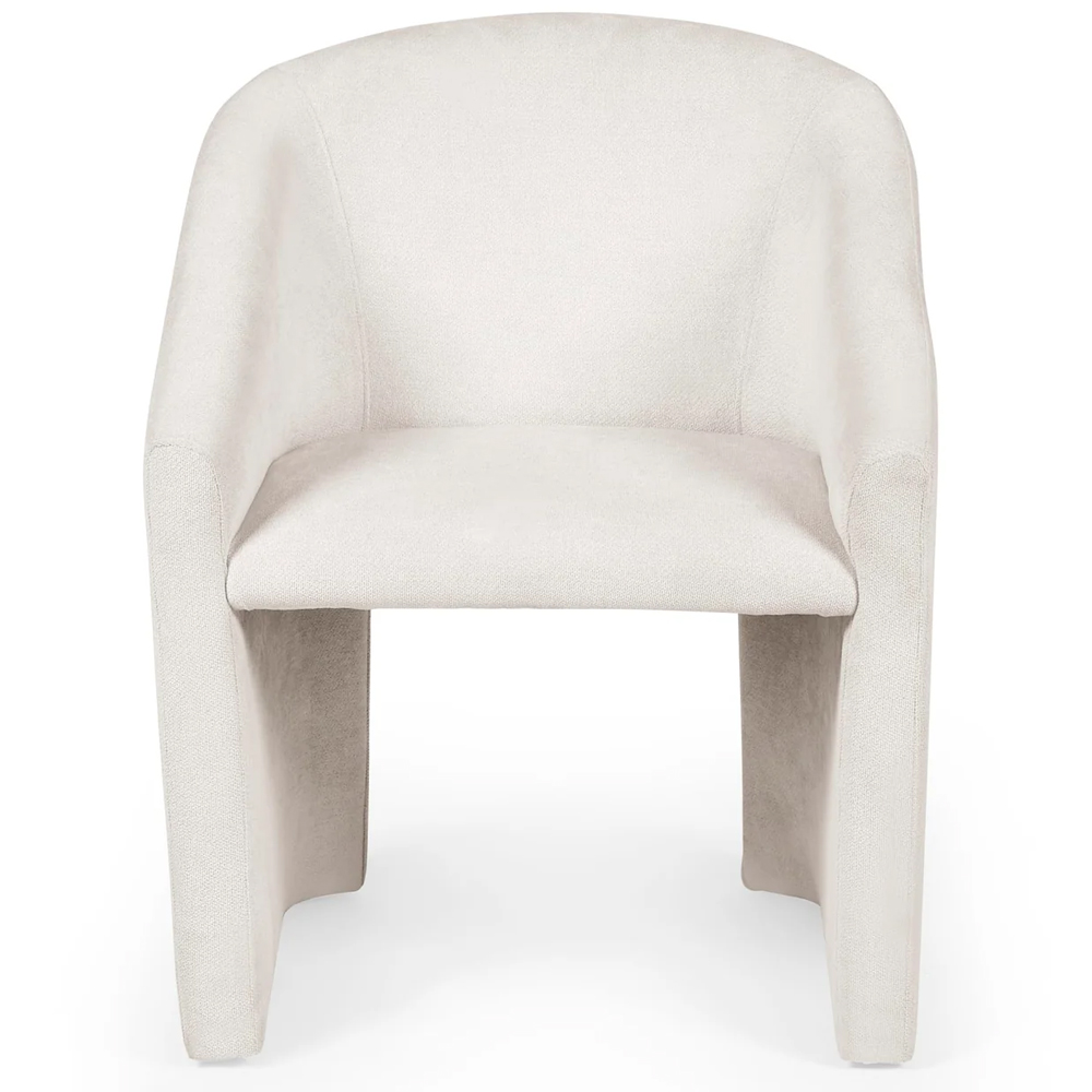 Enumclaw Fabric Tub Chair In Cream