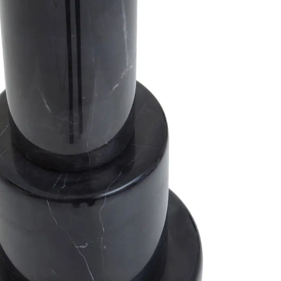 Epinal White Shade Table Lamp With Black Marble Base