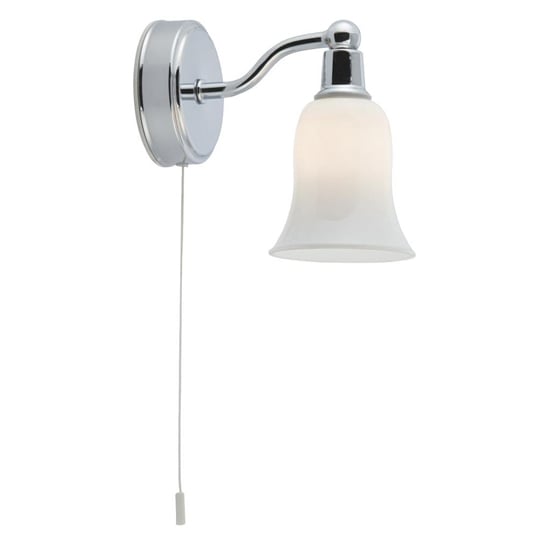 Product photograph of Equador Led Opal Glass Bathroom Wall Light In Chrome from Furniture in Fashion