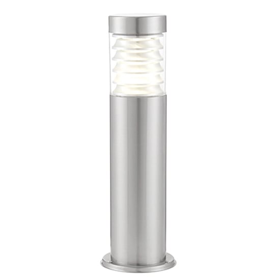 Equinox LED Outdoor Floor Post In Brushed Stainless Steel_1