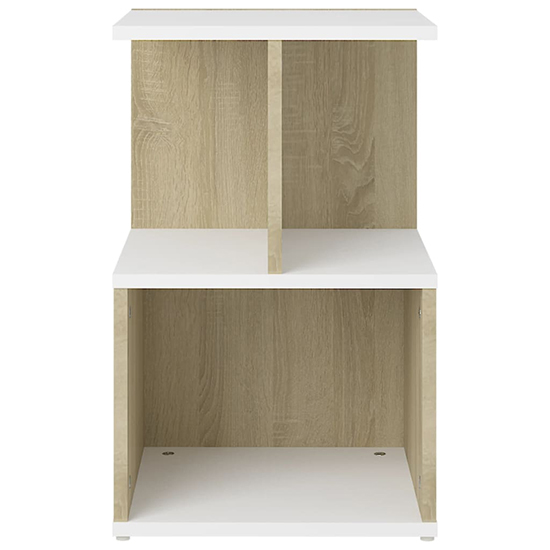 Eracio Wooden Bedside Cabinet In White And Sonoma Oak_3