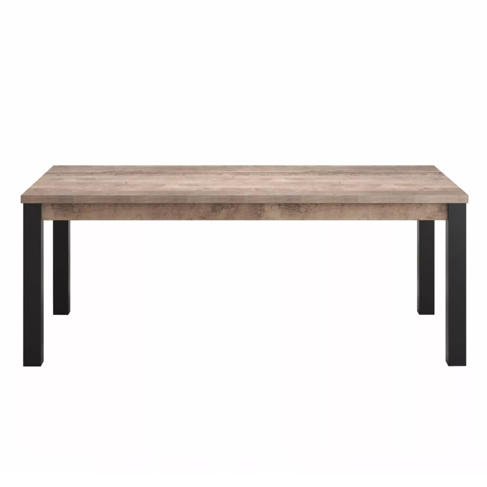 Erbil Large Rectangular Wooden Dining Table In Tobacco Oak