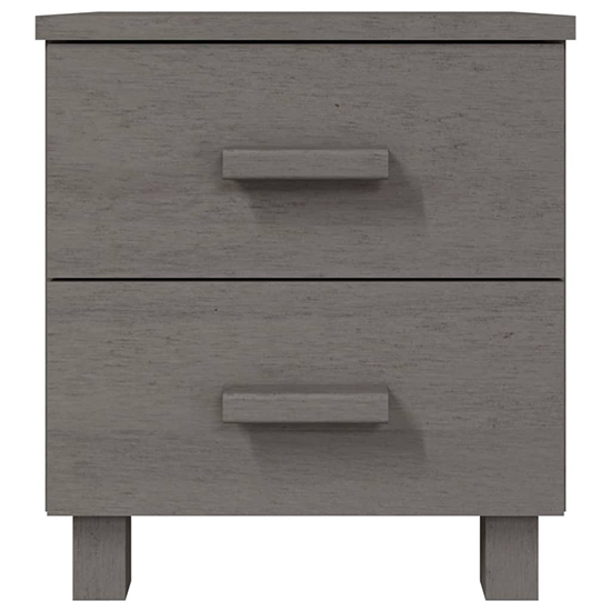 Erez Solid Pinewood Bedside Cabinet In Light Grey_3