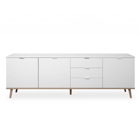 Eridanus Large Wooden Sideboard In White And Sonoma Oak_2