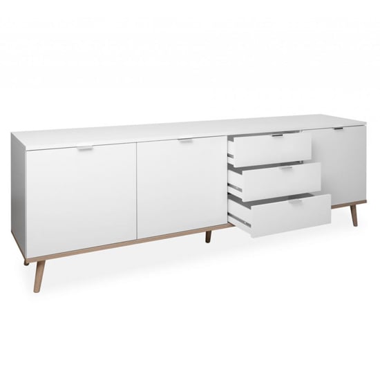 Eridanus Large Wooden Sideboard In White And Sonoma Oak_5