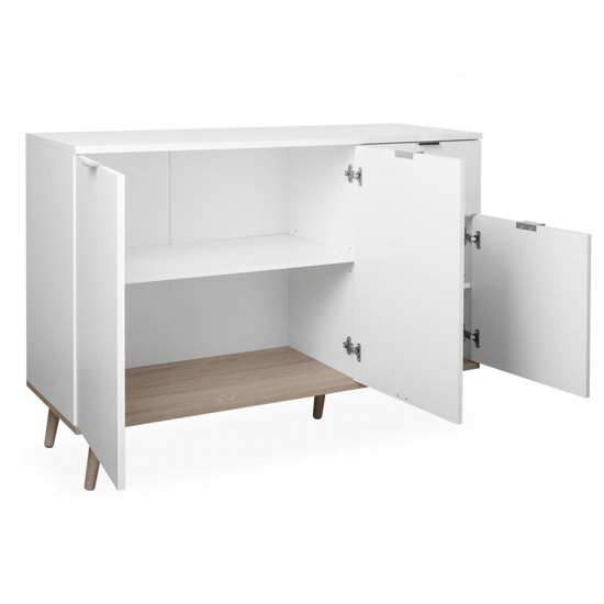 Eridanus Small Wooden Sideboard In White And Sonoma Oak_5