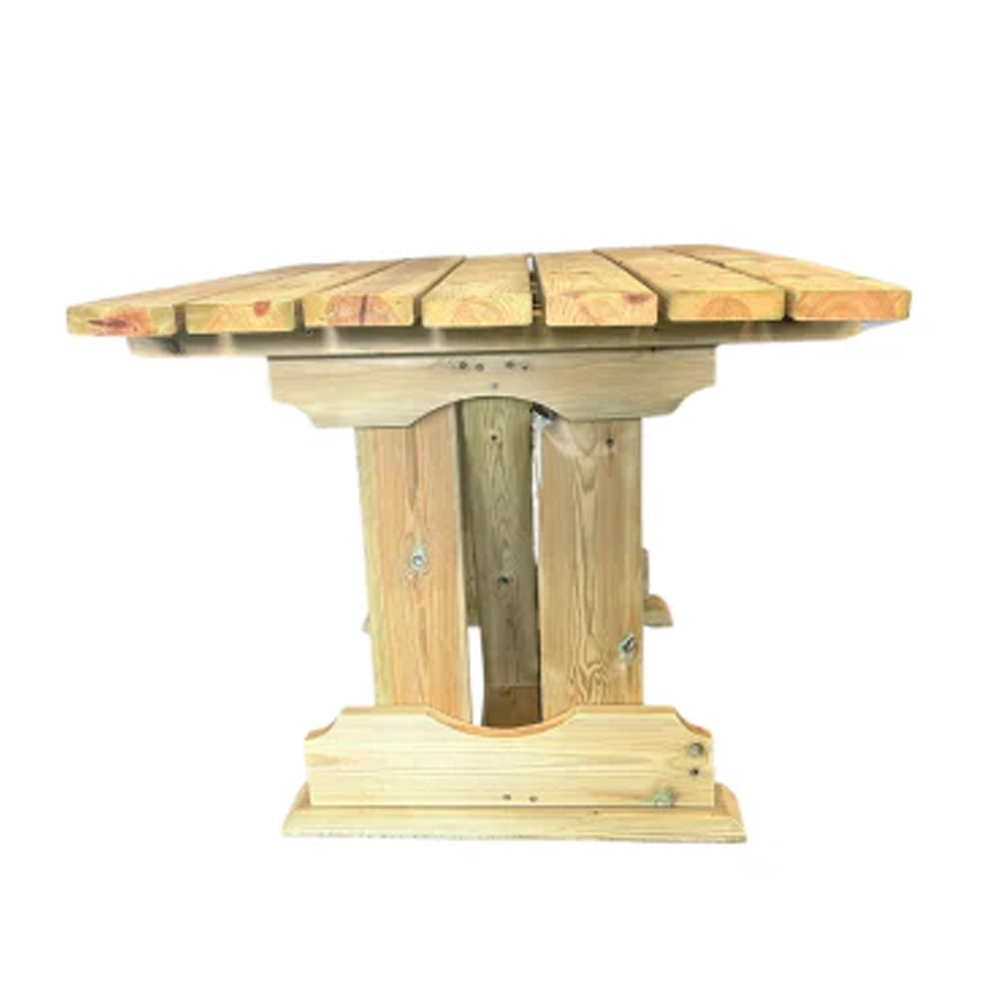 Erog Outdoor Wooden 120cm X 90cm Dining Table In Natural