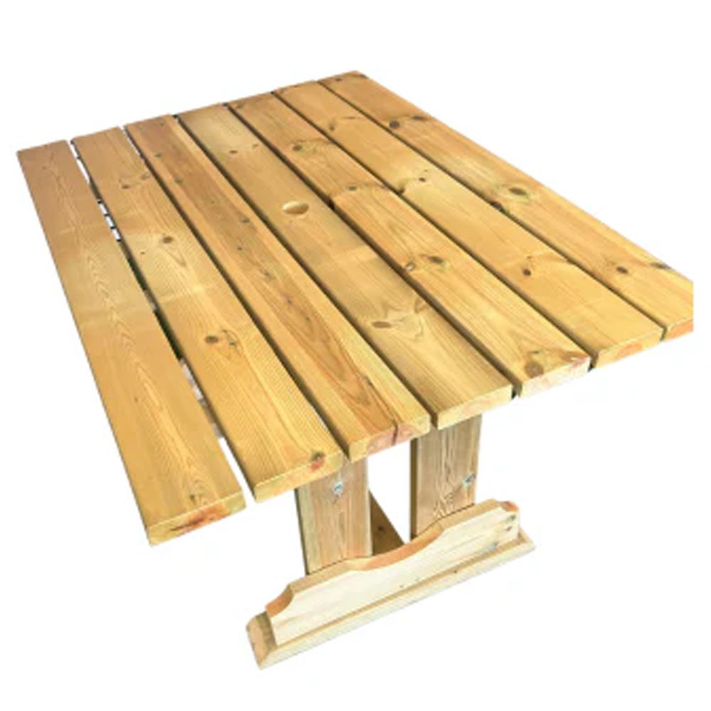 Erog Outdoor Wooden 120cm X 90cm Dining Table In Natural