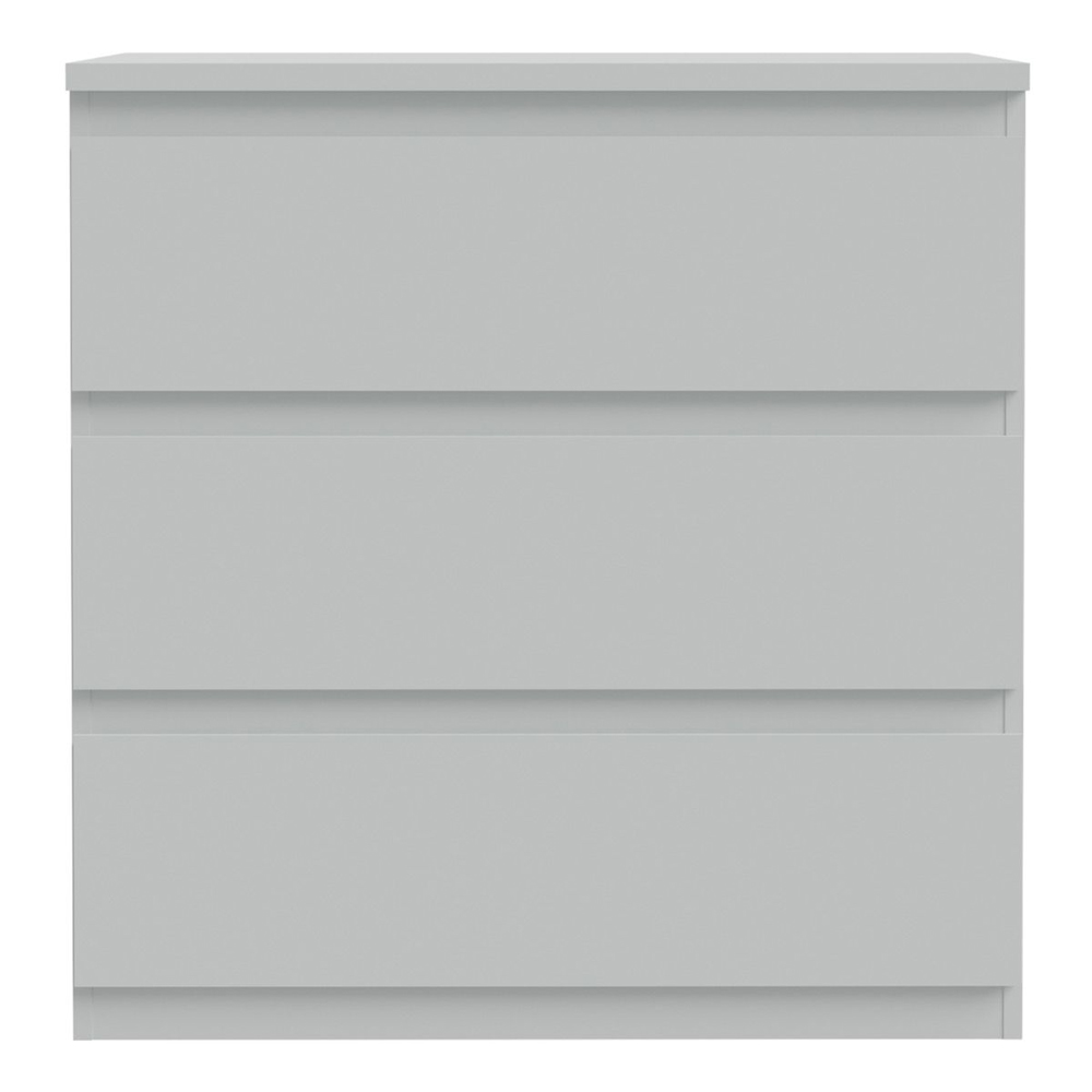 Eronis Wooden Chest Of 3 Drawers in Light Grey