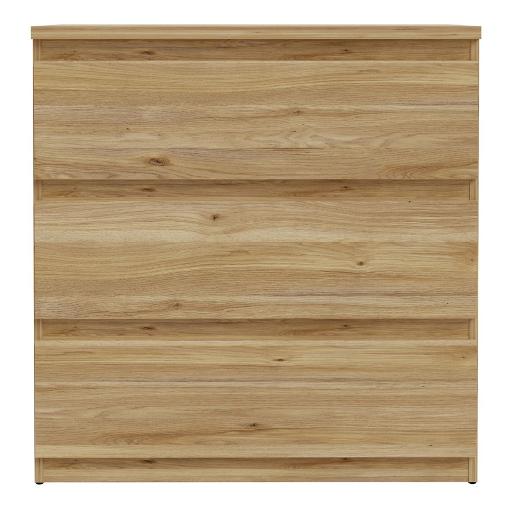 Eronis Wooden Chest Of 3 Drawers in Mauvella Oak