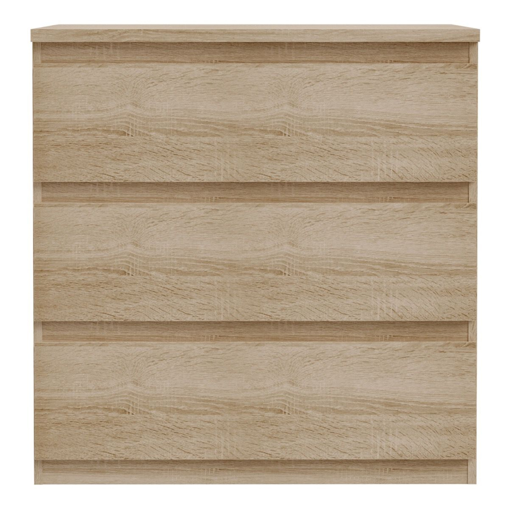 Eronis Wooden Chest Of 3 Drawers in Sonoma Oak