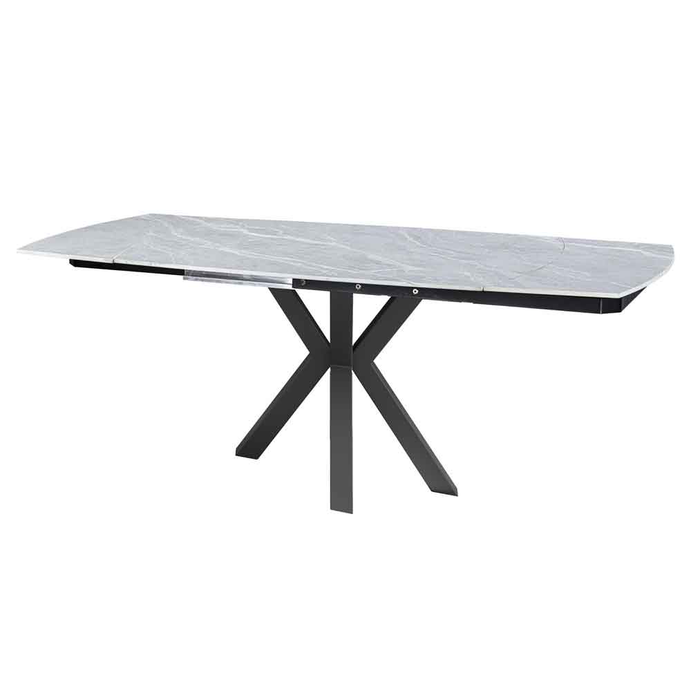 Eronix Ceramic Extending Dining Table in Matt Grey