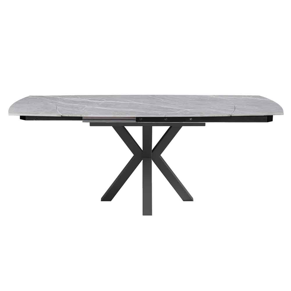 Eronix Ceramic Extending Dining Table in Matt Grey