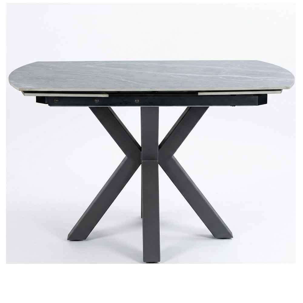Eronix Ceramic Extending Dining Table in Matt Grey