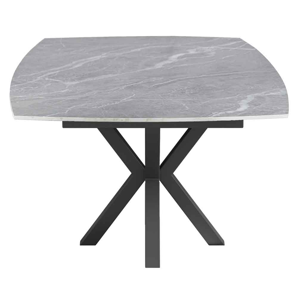 Eronix Ceramic Extending Dining Table in Matt Grey