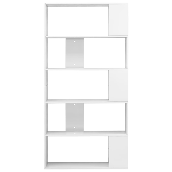 Errigal High Gloss Bookcase And Room Divider In White
