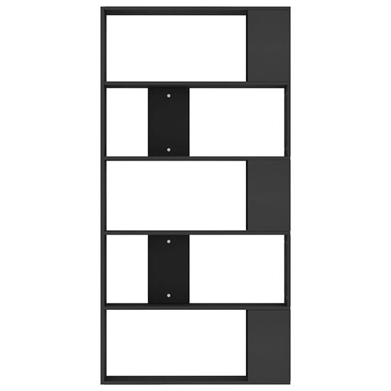 Errigal Wooden Bookcase And Room Divider In Black