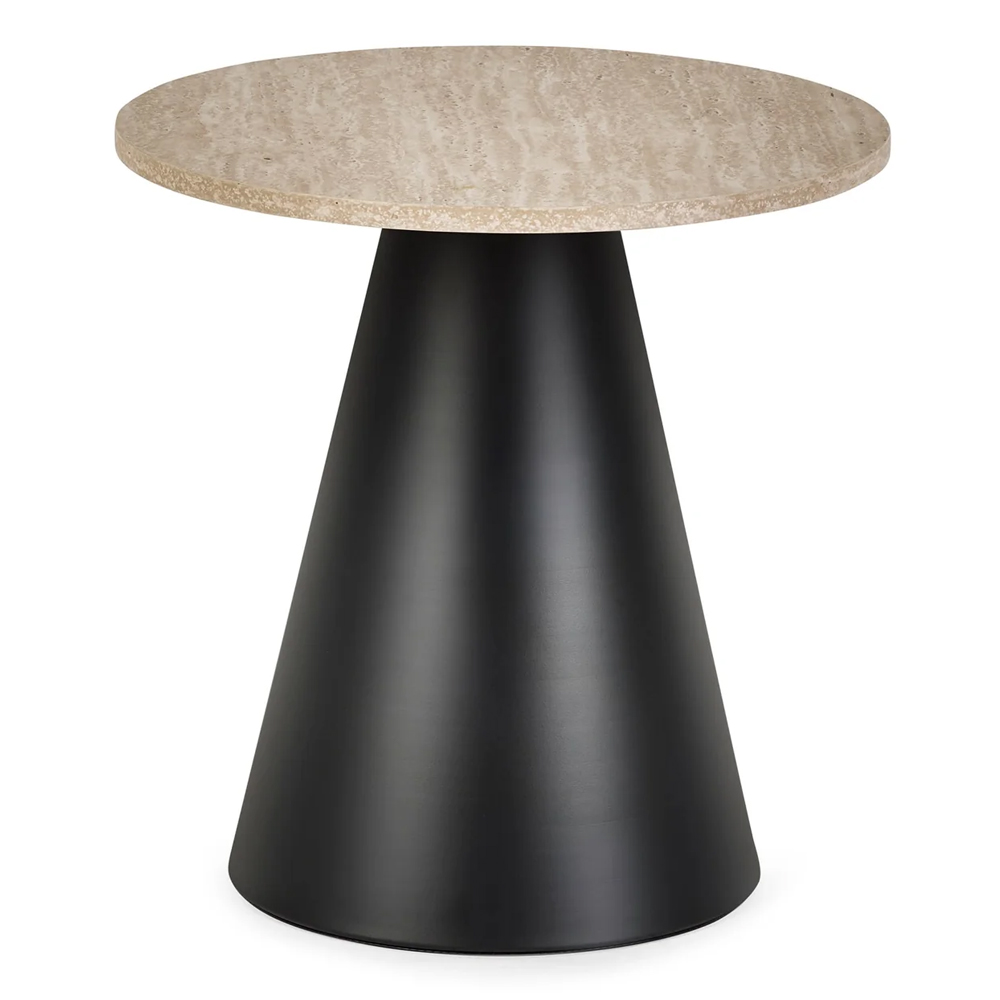 Escanaba Travertine Effect Top Coffee And Lamp Table Set