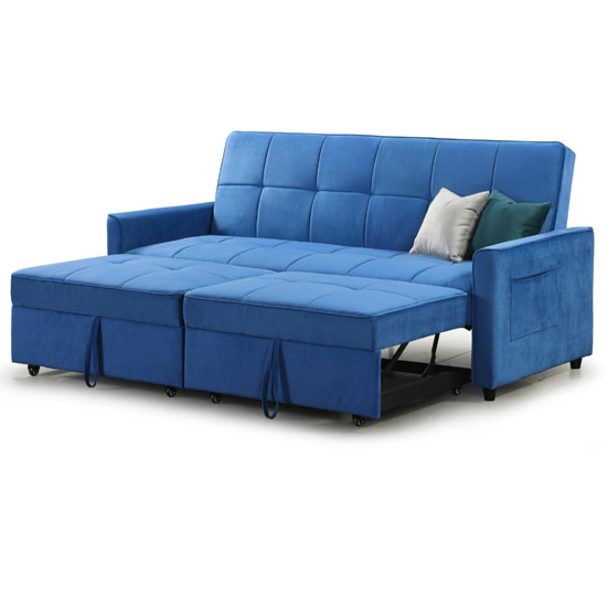 Eskridge Plush Fabric Sofa Bed In Marine_3