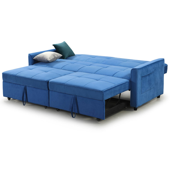 Eskridge Plush Fabric Sofa Bed In Marine_4