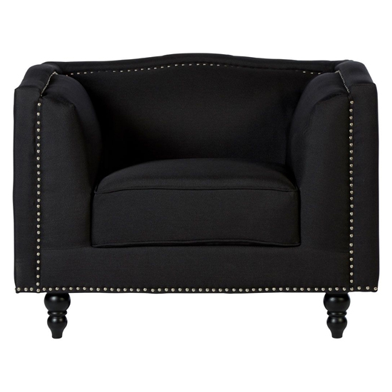 Essence Upholstered Fabric Armchair In Black_2